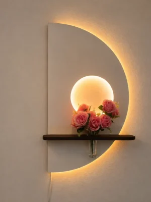 Arc Light vase shelf