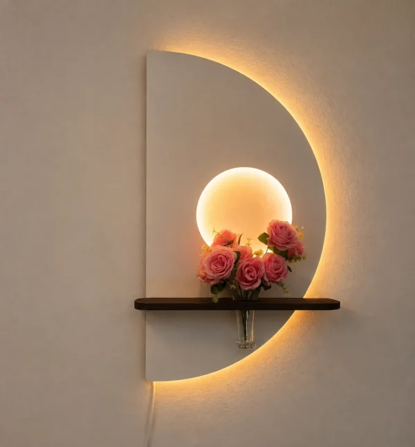 Arc Light vase shelf
