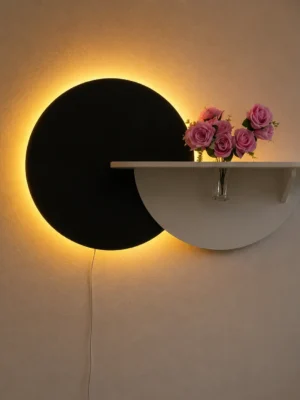 Modern LED Wall Art Shelf
